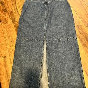 Denim Maxi Skirt